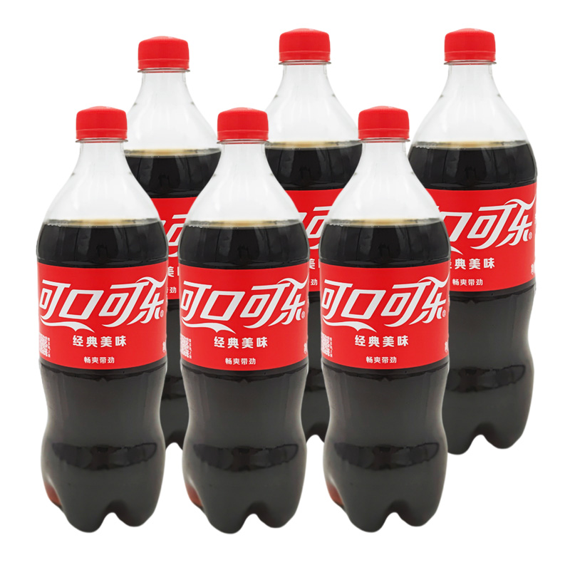 可口可乐大桶 碳酸饮料888ml*3瓶 含糖可乐汽水 大瓶装