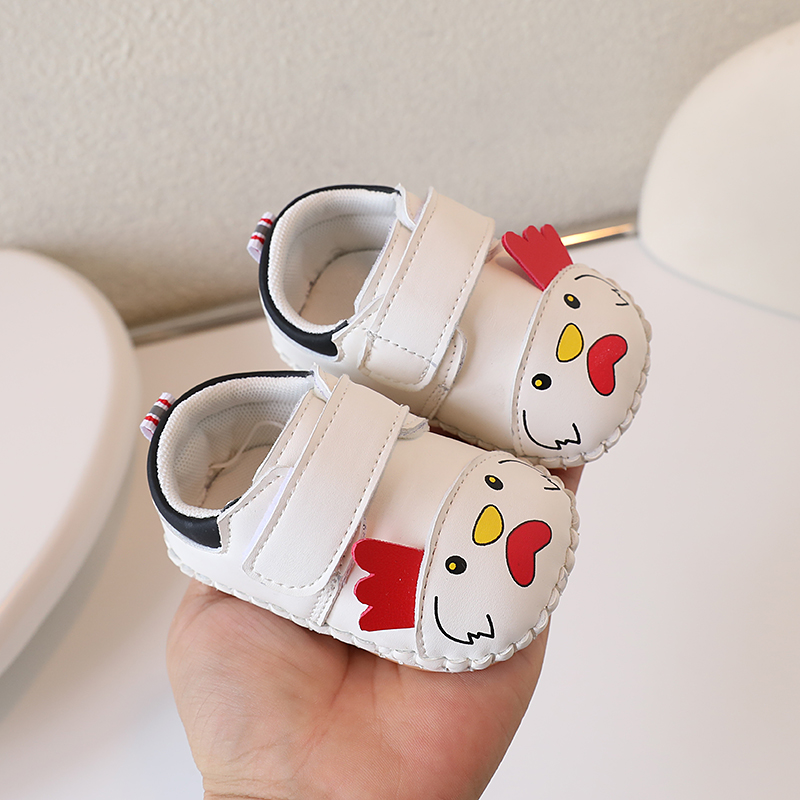 0-1岁宝宝防滑学步鞋3-6-89十个月男女婴儿鞋软底防滑卡通防掉鞋