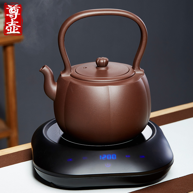 宜兴紫砂壶提梁电陶炉煮茶壶煮水蒸茶器电热烧水茶炉陶瓷茶具套装