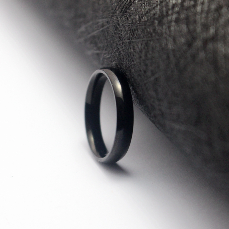 简约个性光面戒指男女钛钢尾戒时尚韩版潮人学生戒子首饰品指环