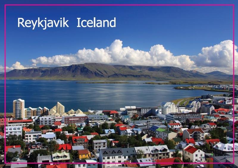家居饰品北欧冰岛首都雷克雅未克风景装饰品磁性冰箱贴5441送亲人