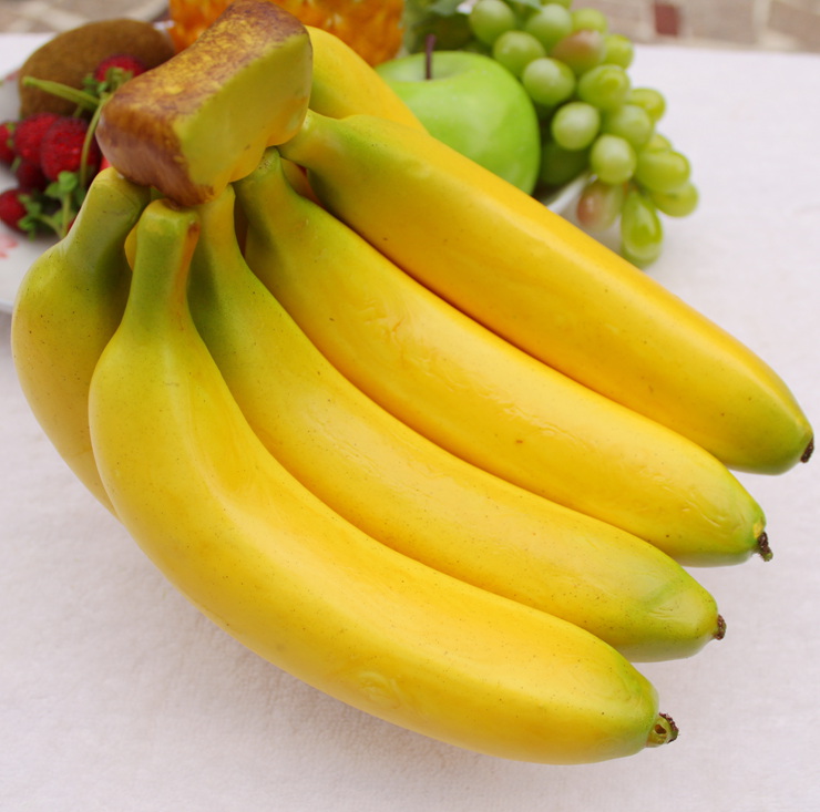 蔬菜模型玩具 家居橱柜装饰品 画画广告8根头香蕉串5根仿真水果