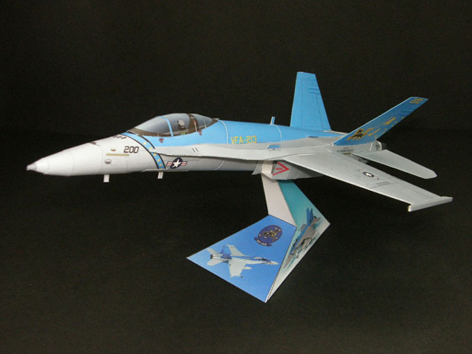 FA-18F Black Lions型号战斗机飞机3D立体纸模型手工DIY非成品