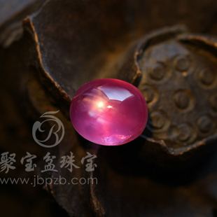 【聚宝盆珠宝】缅甸莫谷天然星光红宝石戒指-吊坠-裸石-7.75克拉