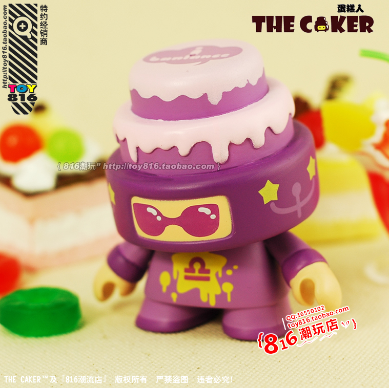 Domopark原版THE CAKER 3寸蛋糕人星座系列 天枰座公仔