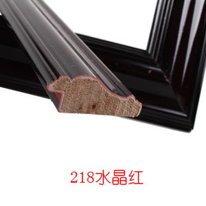 王斌实木相框线条 普线 4-6CM 框条裱框线条 装饰线 218水晶红