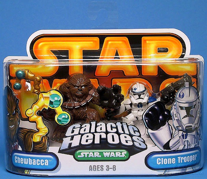 【孩仕宝】玩具模型 星球大战 Q版人偶 Heros系列 野人和克隆兵