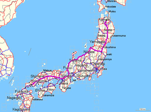日本详细地图