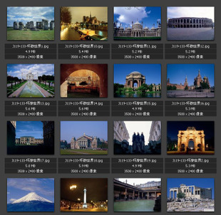 世界名胜古迹 标志建筑 素材图片图库