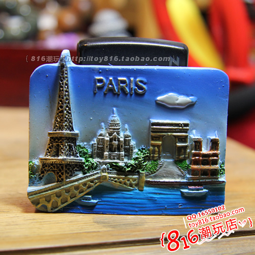 法国巴黎Paris埃菲尔铁塔/圣心教堂/凯旋门/圣母院 冰箱贴