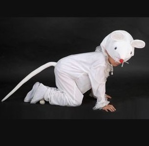 老鼠动物演出服儿童小白鼠表演服装幼儿扮演卡通服角色服舞蹈服饰
