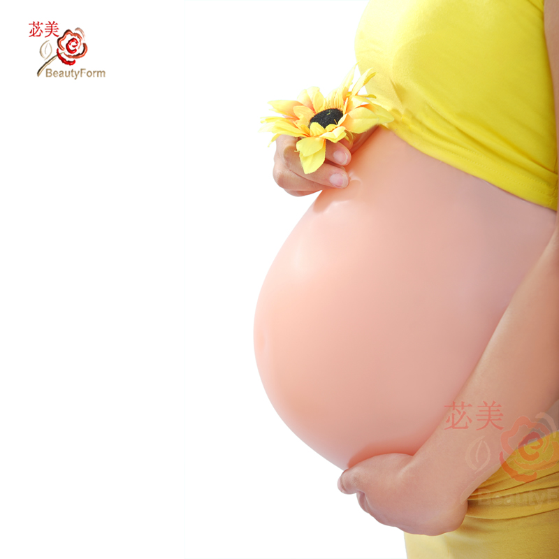 苾美  送精美保护套义乳胶水假肚皮假怀孕假孕妇代孕硅胶假肚子