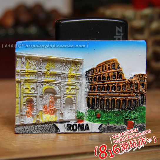 意大利ROMA 罗马斗兽场/君士坦丁凯旋门 冰箱贴 世界旅游纪念收藏