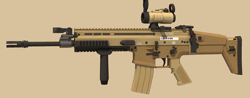 皇冠特惠 FN SCAR-L ML-16 突击步枪纸模型