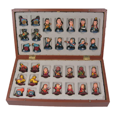 棋类益智玩具中国象棋儿童礼物卡通游戏棋三国象棋Q版立体人物棋
