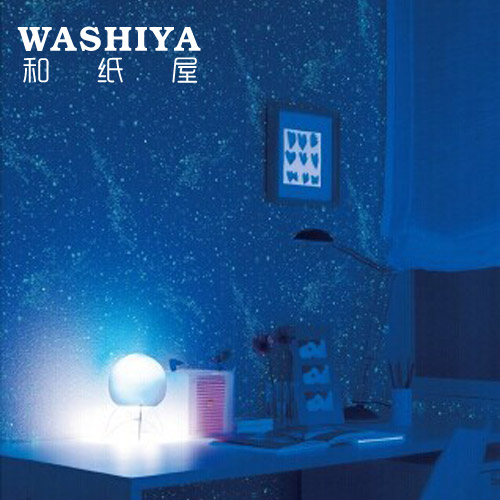 【和纸屋】璀璨银河夜光星空 素白色 进口日本墙纸壁纸 按米卖