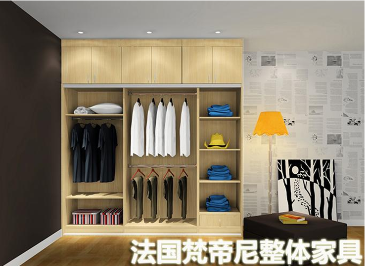 现代室内整体衣柜衣帽间家具设计效果图片资料素材