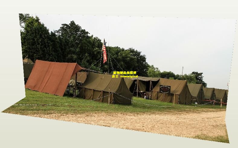 1比12 18 35 二战美军部队军队营房军营帐篷兵人偶模型地台场景