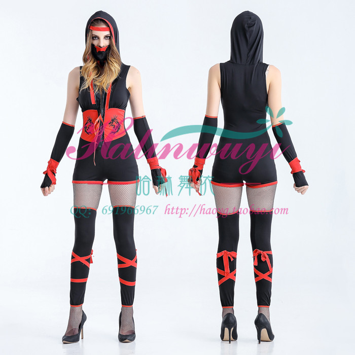 新款万圣节服装cosplay日本女忍者服饰成人女刺客武士勇士表演服