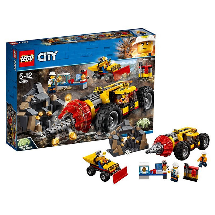 【孩仕宝】玩具模型 乐高积木LEGO 城市系列 重型采矿钻孔机 礼物