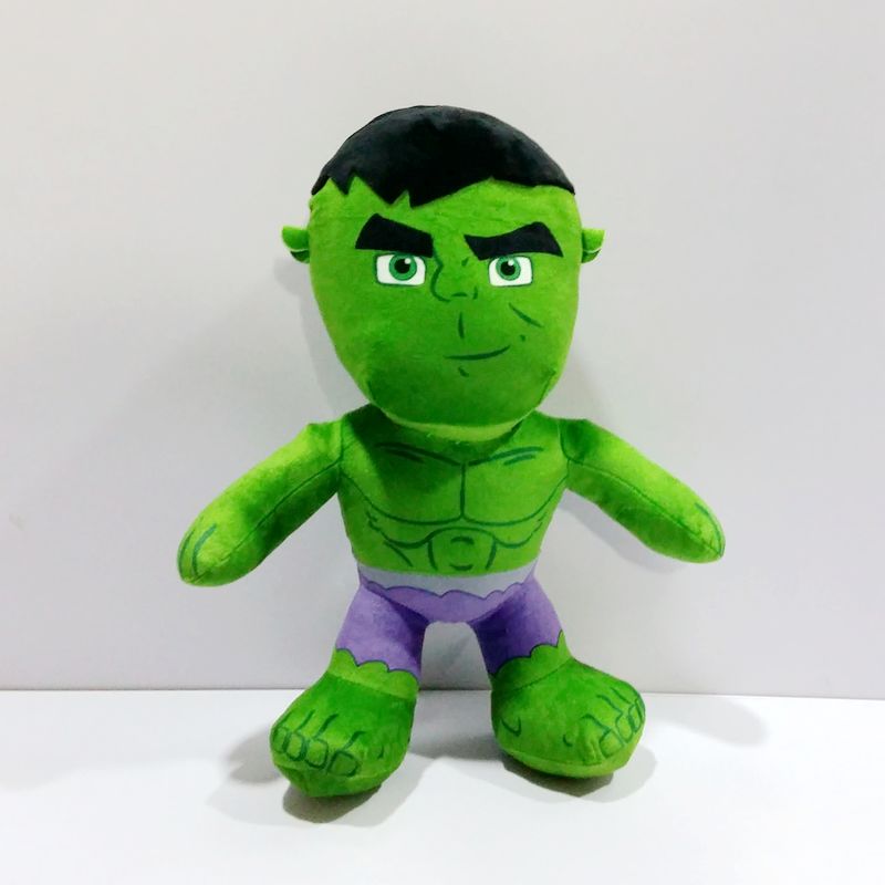 复仇者联盟Q版绿巨人The Hulk公仔毛绒玩具生日礼物娃娃 包邮