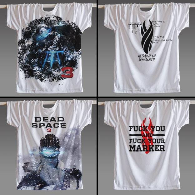 死亡空间3t恤周边服装衣服Dead Space 2 T-shirt圆领短袖男款游戏
