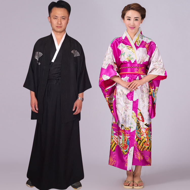 古装日本和服女正装传统改良名族男士和服舞台cos动漫花魁演出服