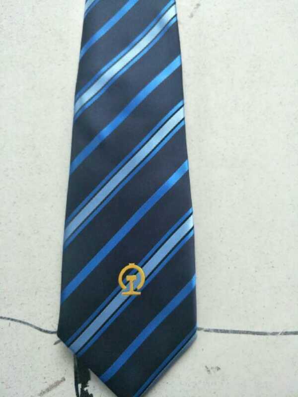 中国铁路职业装领带男女款蓝色领带有路徽版2条包邮