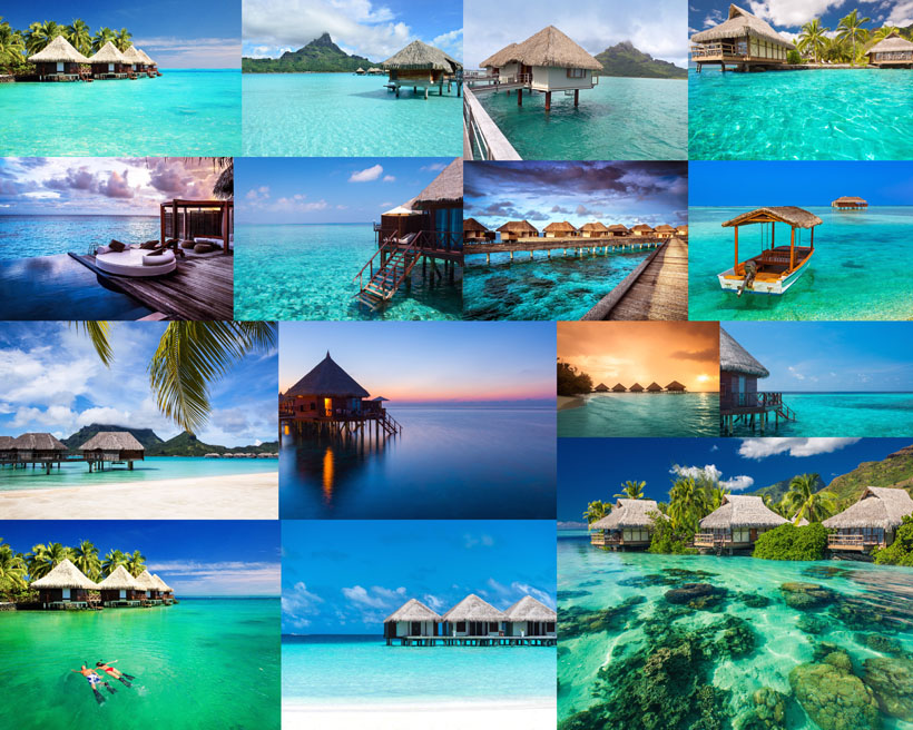 马尔代夫蓝天白云海边旅游景点拍摄风光摄影高清图片图库素材素材