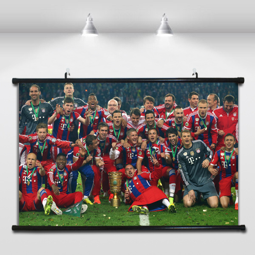 拜仁慕尼黑德国德甲冠军球星罗本俱乐部足球俱乐部装饰画海报挂画
