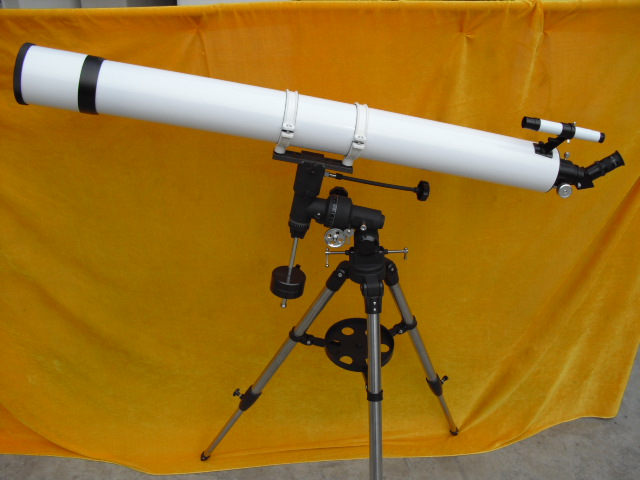 掌柜自制DIY天文望远镜 折射式102 F1200 EQ3 大口径长焦距 高清