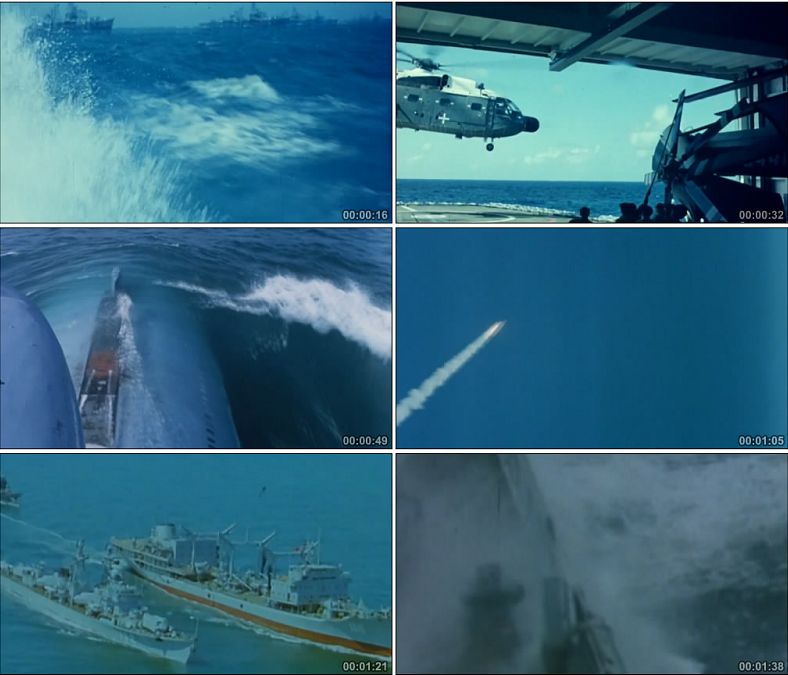 中国八十年代海军视频资料核潜艇火箭发射实拍视频素材影视史料