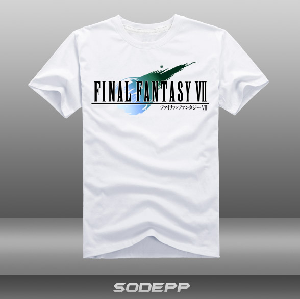【SODEPP】最终幻想7标题角色扮演FF游戏T恤衫全棉短袖圆领