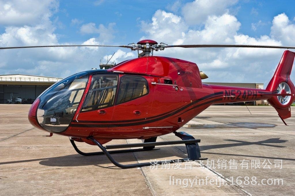 私人飞机 二手蚊子直升机 二手蜂鸟EC120B直升飞机 红色载人飞机