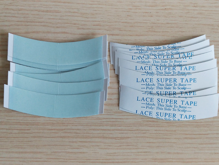 升级款 双重强力蓝色补发用双面胶片 lace super tape 蕾丝瑞士网