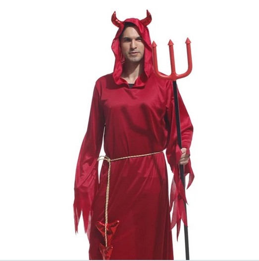 COS影视服万圣节舞会服装恶魔服装魔王撒旦成人红色地狱使者火神