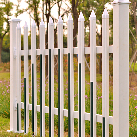 PVC护栏塑钢护栏围墙花坛绿化电力塑钢篱笆塑木围栏杆料别墅栅栏