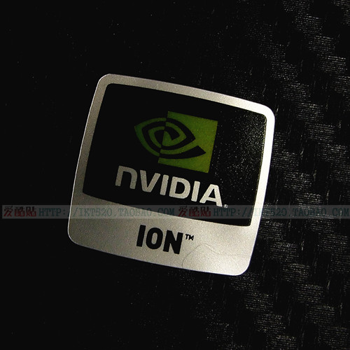 原装NVIDIA 英伟达标志LOGO贴 NVS ION 笔记本台式机电脑 贴纸