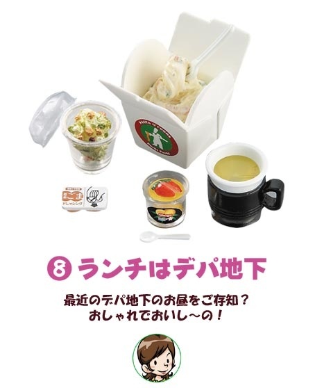 Re-ment日本食玩各行各业便当8号速食意大利面超市便利店玩具微型