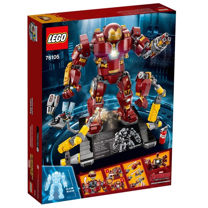 正品乐高LEGO76105反浩克装甲iron复仇者联盟2超级英雄钢铁侠mk43