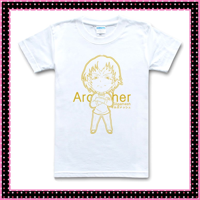 Fate Zero Q版 Archer 吉尔伽美什 英雄王 金闪闪 短袖T恤