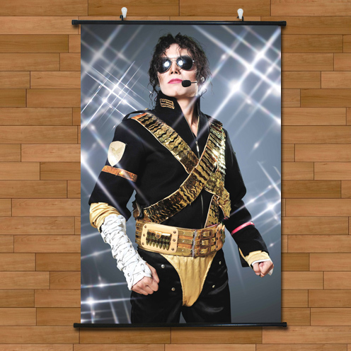 迈克尔杰克逊经典造型舞王海报挂画有框画MJ客厅装饰画无框画壁画