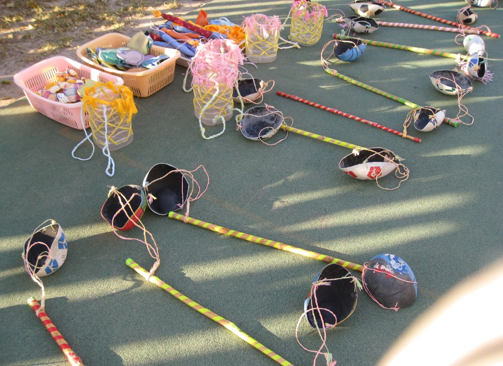 幼儿园户外体育游戏玩教具制作 幼儿园自制废旧材料体育玩具器材