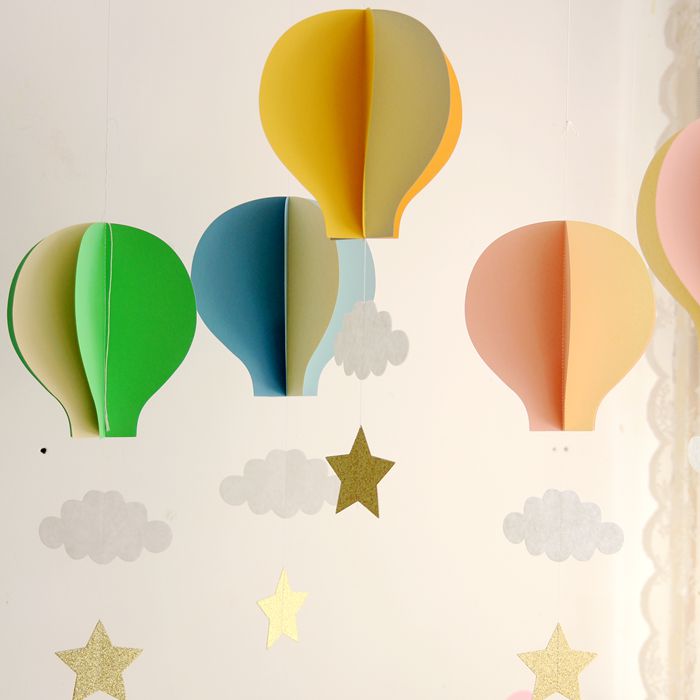 节日庆祝环创生日聚会立体热气球挂饰教室幼儿园商店吊饰布置装饰