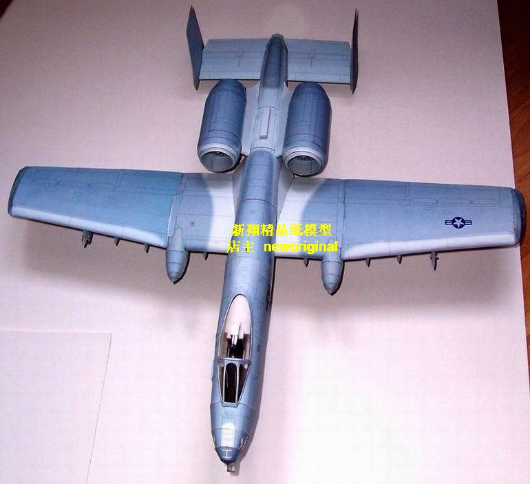 美国A10对地攻击机模型      海军蓝涂装