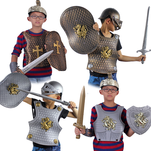万圣节演出服装盾牌盔甲龙骑士装备战甲铠甲剑勇士套装
