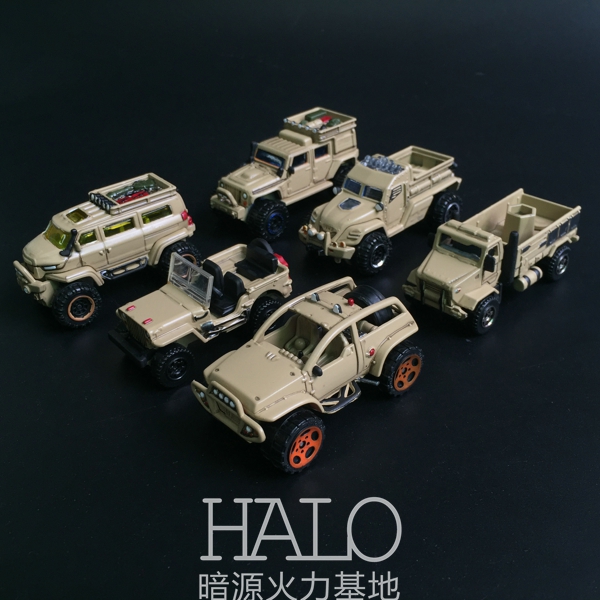 红海行动 1/64 合金军事玩具成品 越野车武装装甲车 运输卡车模型