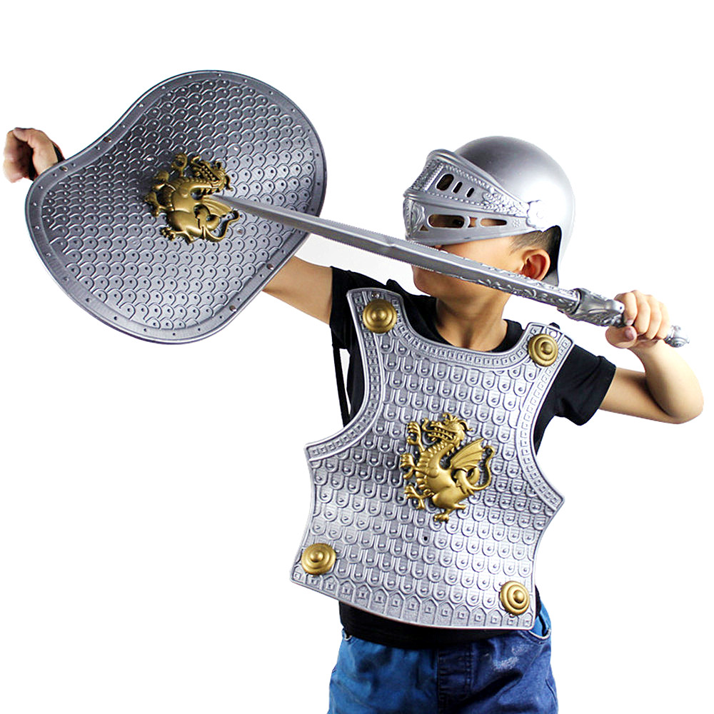 万圣节演出服装盔甲龙骑士装备战甲铠甲盾牌剑勇士套装