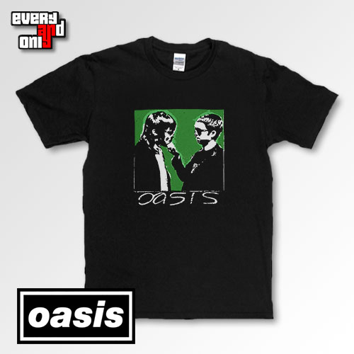 Oasis绿洲英伦摇滚乐队人物涂鸦头像纯棉短袖男女大码夏季定制T恤