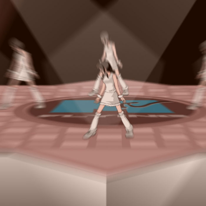 一群美少女动感舞蹈动作15秒作手绘逐帧动画源文件flash